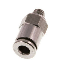 4mm x M 5 Push-in Fitting with Male Threads Stainless Steel FKM