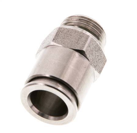 10mm x G1/4'' Steckverschraubung mit Außengewinde Messing FKM
