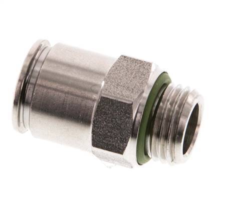 10mm x G1/4'' Steckverschraubung mit Außengewinde Messing FKM