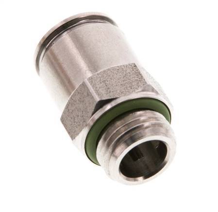 10mm x G1/4'' Steckverschraubung mit Außengewinde Messing FKM