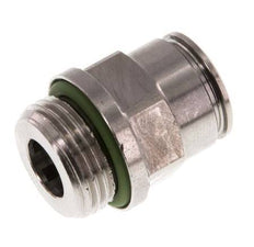 10mm x G3/8'' Steckverschraubung mit Außengewinde Messing FKM