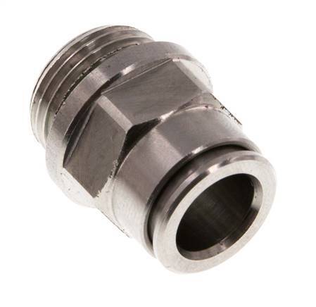 10mm x G3/8'' Steckverschraubung mit Außengewinde Messing FKM