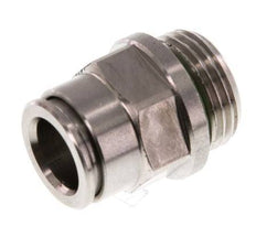 10mm x G3/8'' Steckverschraubung mit Außengewinde Messing FKM