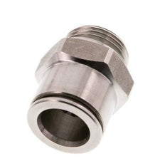 12mm x G3/8'' Steckverschraubung mit Außengewinde Messing FKM
