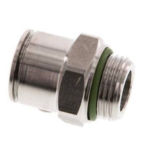 12mm x G3/8'' Steckverschraubung mit Außengewinde Messing FKM