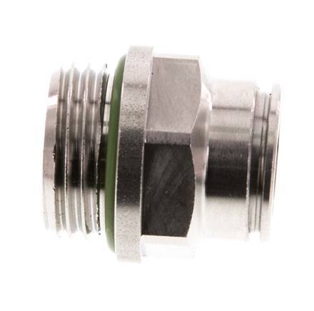12mm x G1/2'' Steckverschraubung mit Außengewinde Messing FKM