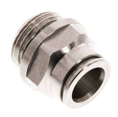 12mm x G1/2'' Steckverschraubung mit Außengewinde Messing FKM