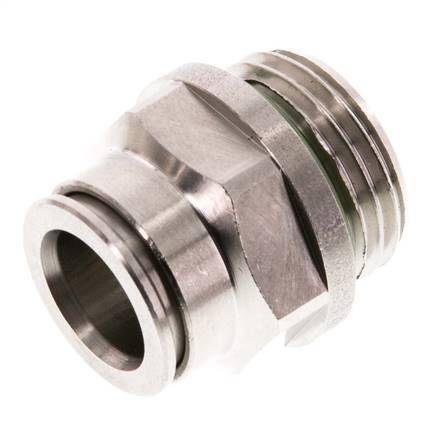 12mm x G1/2'' Steckverschraubung mit Außengewinde Messing FKM