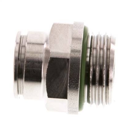 12mm x G1/2'' Steckverschraubung mit Außengewinde Messing FKM