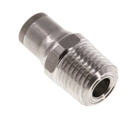 6mm x 1/4'' NPT Steckverschraubung mit Außengewinde Edelstahl FKM