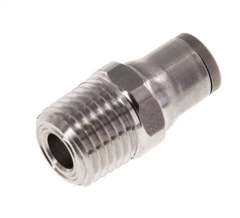 6mm x 1/4'' NPT Steckverschraubung mit Außengewinde Edelstahl FKM