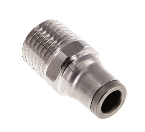 6mm x 1/4'' NPT Steckverschraubung mit Außengewinde Edelstahl FKM