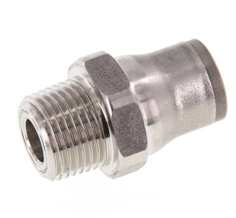 12mm x 3/8'' NPT Steckverschraubung mit Außengewinde Edelstahl FKM