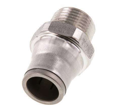 12mm x 3/8'' NPT Steckverschraubung mit Außengewinde Edelstahl FKM