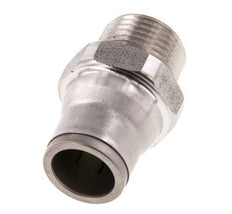 12mm x 3/8'' NPT Steckverschraubung mit Außengewinde Edelstahl FKM