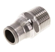 12mm x 1/2'' NPT Steckverschraubung mit Außengewinde Edelstahl FKM
