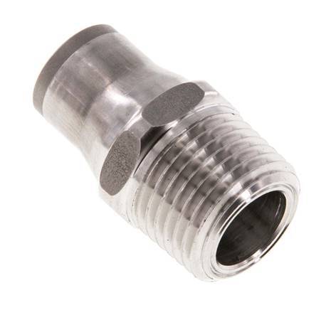 12mm x 1/2'' NPT Steckverschraubung mit Außengewinde Edelstahl FKM