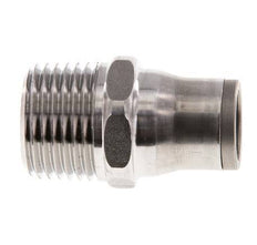 12mm x 1/2'' NPT Steckverschraubung mit Außengewinde Edelstahl FKM