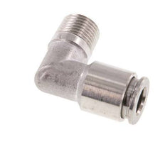 6mm x R1/8'' 90deg Elbow Push-in Fitting with Male Threads Stainless Steel FKM