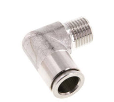 10mm x R1/4'' 90deg Winkel Steckverschraubung mit Außengewinde Messing FKM drehbar