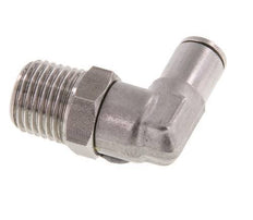 4mm x R1/4'' 90deg Winkel-Steckverschraubung mit Außengewinde Messing FKM drehbar