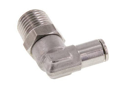 4mm x R1/4'' 90deg Winkel-Steckverschraubung mit Außengewinde Messing FKM drehbar