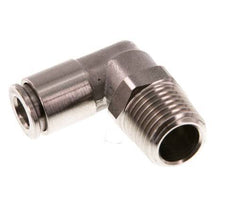 6mm x R1/4'' 90deg Winkel-Steckverschraubung mit Außengewinde Messing FKM drehbar