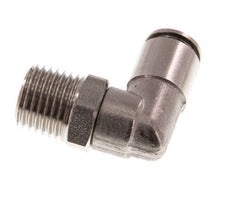 6mm x R1/4'' 90deg Winkel-Steckverschraubung mit Außengewinde Messing FKM drehbar