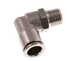10mm x R1/4'' 90deg Winkel Steckverschraubung mit Außengewinde Messing FKM drehbar