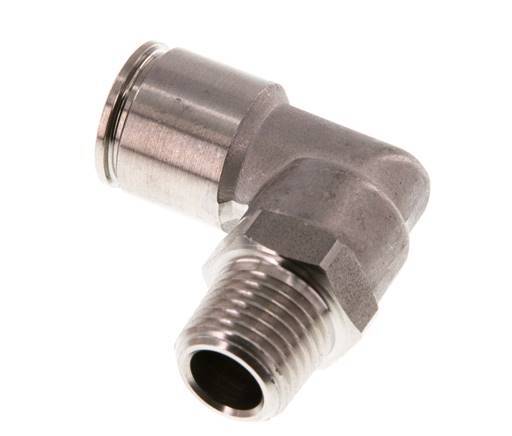10mm x R1/4'' 90deg Winkel Steckverschraubung mit Außengewinde Messing FKM drehbar