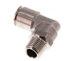 10mm x R1/4'' 90deg Winkel Steckverschraubung mit Außengewinde Messing FKM drehbar