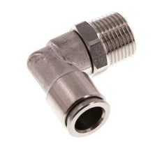 10mm x R3/8'' 90deg Winkel Steckverschraubung mit Außengewinde Messing FKM drehbar