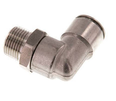12mm x R3/8'' 90deg Winkel Steckverschraubung mit Außengewinde Messing FKM drehbar