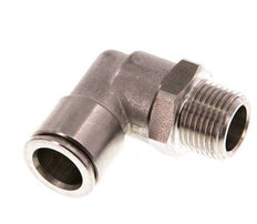 12mm x R3/8'' 90deg Winkel Steckverschraubung mit Außengewinde Messing FKM drehbar