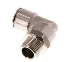 12mm x R3/8'' 90deg Winkel Steckverschraubung mit Außengewinde Messing FKM drehbar