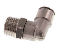 12mm x R1/2'' 90deg Winkel-Steckverschraubung mit Außengewinde Messing FKM drehbar