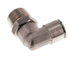 12mm x R1/2'' 90deg Winkel-Steckverschraubung mit Außengewinde Messing FKM drehbar