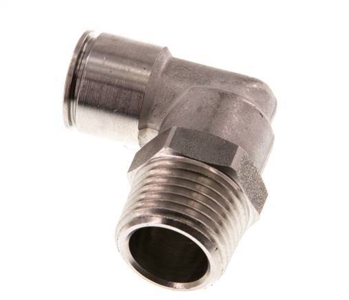 12mm x R1/2'' 90deg Winkel-Steckverschraubung mit Außengewinde Messing FKM drehbar