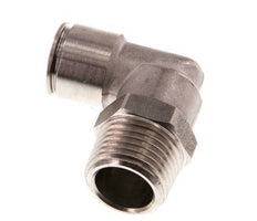 12mm x R1/2'' 90deg Winkel-Steckverschraubung mit Außengewinde Messing FKM drehbar