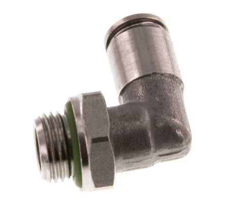 4mm x G1/8'' 90Grad Winkel Steckverschraubung mit Außengewinde Messing FKM drehbar