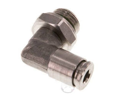 4mm x G1/8'' 90Grad Winkel Steckverschraubung mit Außengewinde Messing FKM drehbar