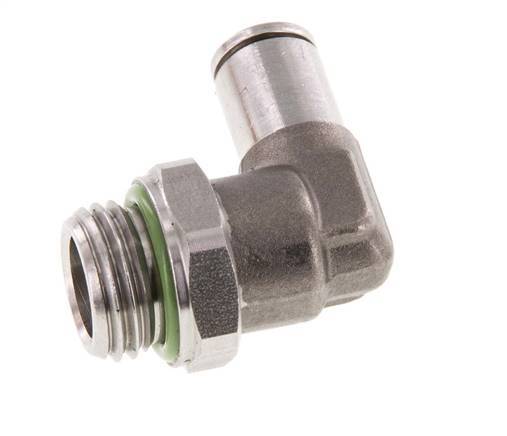 4mm x G1/4'' 90deg Winkel Steckverschraubung mit Außengewinde Messing FKM drehbar