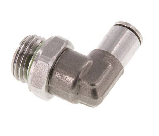 4mm x G1/4'' 90deg Winkel Steckverschraubung mit Außengewinde Messing FKM drehbar