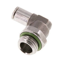 4mm x G1/4'' 90deg Winkel Steckverschraubung mit Außengewinde Messing FKM drehbar