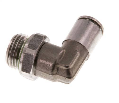 6mm x G1/4'' 90deg Winkel Steckverschraubung mit Außengewinde Messing FKM drehbar