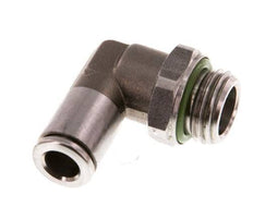 6mm x G1/4'' 90deg Winkel Steckverschraubung mit Außengewinde Messing FKM drehbar