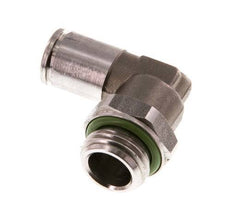 6mm x G1/4'' 90deg Winkel Steckverschraubung mit Außengewinde Messing FKM drehbar