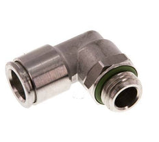 10mm x G1/4'' 90deg Winkel Steckverschraubung mit Außengewinde Messing FKM drehbar
