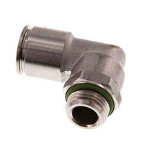 10mm x G1/4'' 90deg Winkel Steckverschraubung mit Außengewinde Messing FKM drehbar