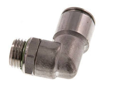 10mm x G1/4'' 90deg Winkel Steckverschraubung mit Außengewinde Messing FKM drehbar